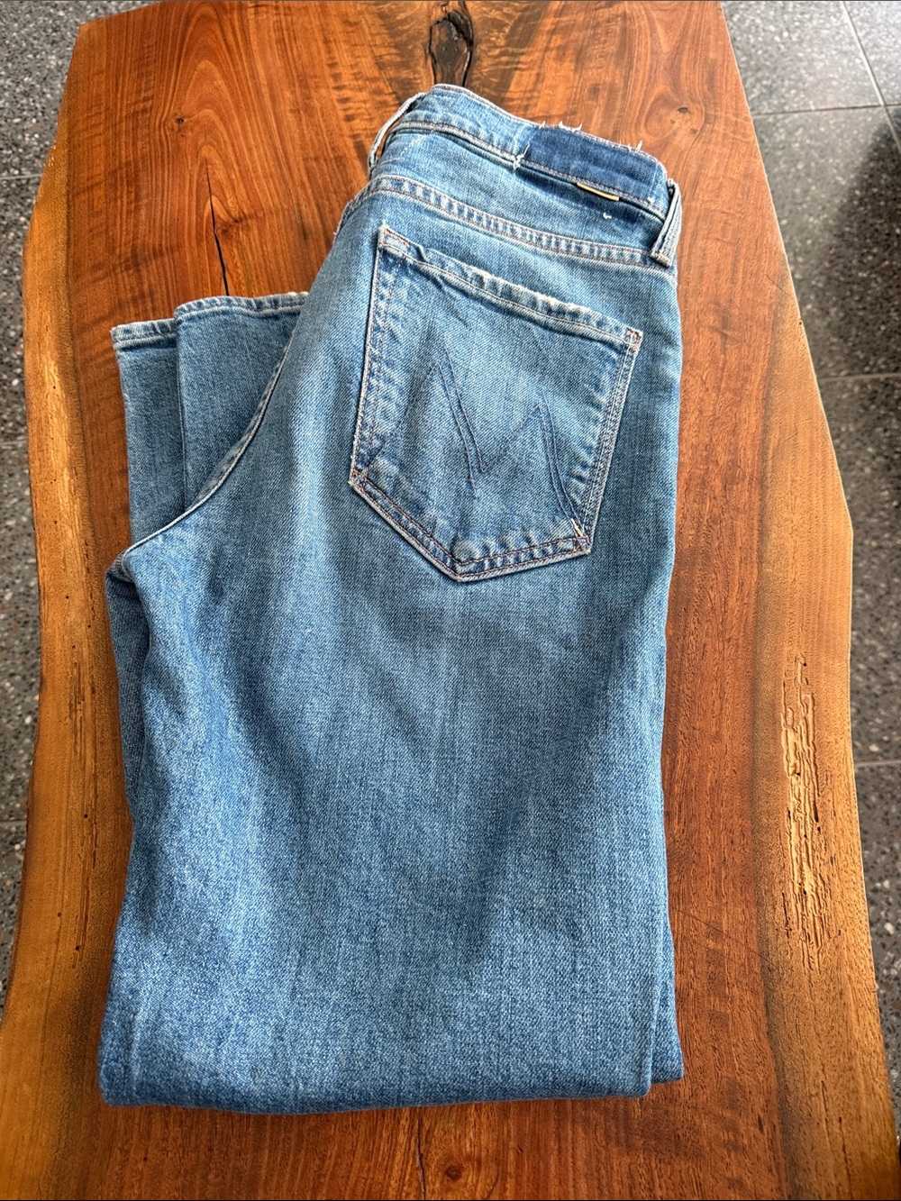 MOTHER Light Blue Denim Jeans